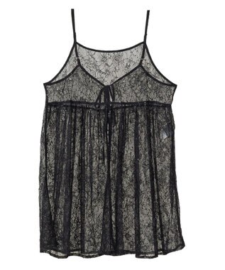 Green Parks 前後２ＷＡＹレーススパンコールビスチェ Black