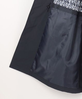 JOSEPH ABBOUD 【フード脱着仕様/JAPANファブリック/ECO撥水】ステンカラー コート ネイビー系