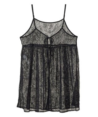 Green Parks 前後２ＷＡＹレーススパンコールビスチェ Black