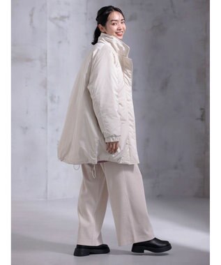 Green Parks あったか中綿コート Ecru