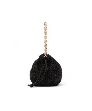 LANVIN en Bleu カレンデ 2WAYハンドバッグ ラメブラック