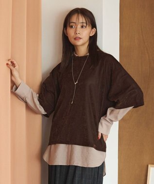 Green Parks シアーベロアプルオーバー Brown