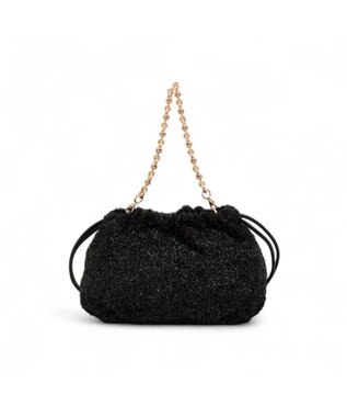 LANVIN en Bleu カレンデ 2WAYハンドバッグ ラメブラック