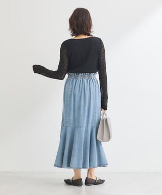 Green Parks ・ＥＬＥＮＣＡＲＥ　ＤＵＥ　デニムマーメイドスカート Light Indigo