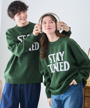 WEGO オーバーフィットジャガードプルオーバー 柄3