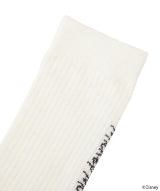 earth music&ecology 【予約】Disney/アソート刺繍入り靴下 チャコールグレー