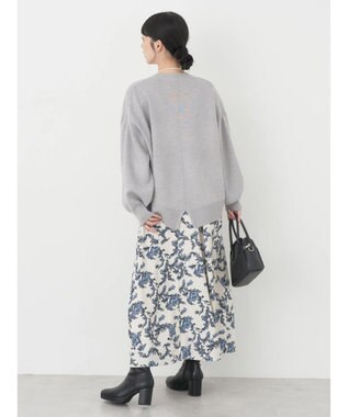 earth music&ecology アンチピリングバックスリットプルオーバー Light Gray Mixture