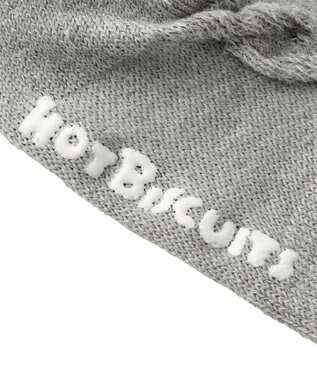 MIKI HOUSE HOT BISCUITS 【70-120cm】 ケーブル柄タイツ グレー