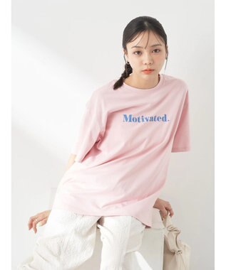 earth music&ecology ロゴソリッドＴシャツ Pink