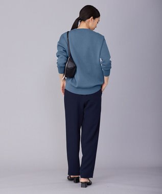 ICB 【洗える】コットンポリエステルスムース プルオーバー ライトブルーグレー系