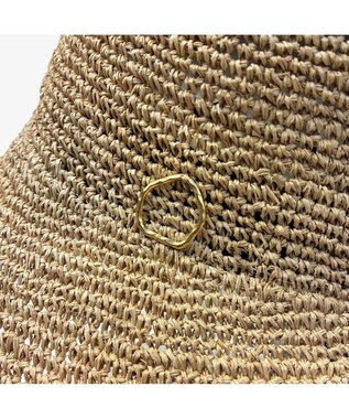 林八百吉商店 un chapeau　ラフィアハット ゴールド