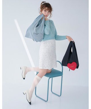 TOCCA 【八木アリサさん着用】【消臭】FLOWER HIDE AND SEEK スカート アイボリー系