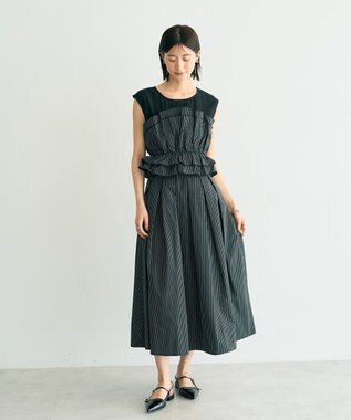 YECCA VECCA ビスチェドッキングブラウス Dot