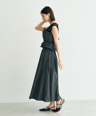 YECCA VECCA ビスチェドッキングブラウス Dot