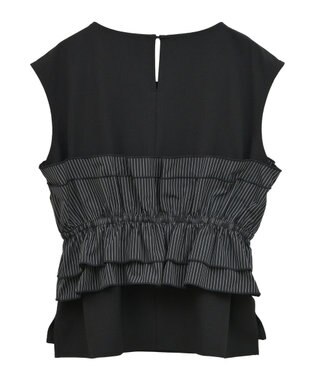 YECCA VECCA ビスチェドッキングブラウス Dot