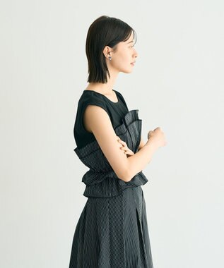 YECCA VECCA ビスチェドッキングブラウス Dot