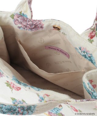 Maison de FLEUR 日比谷花壇コラボ ゴブランスクエアトート Ivory