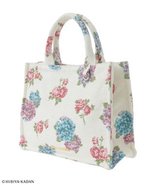 Maison de FLEUR 日比谷花壇コラボ ゴブランスクエアトート Ivory