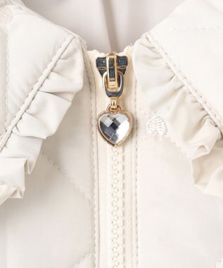 ANY KIDS ハートキルティングブルゾン ミルキーベージュ