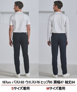 GOTAIRIKU 仕事で着られる綿100%【クルー以上モック未満】カバーネック DRESS Tシャツ(26年モデル) ホワイト系