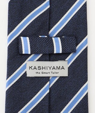 KASHIYAMA KASHIYAMAオリジナル【JAPAN MADE】レジメンタルネクタイ ブルー