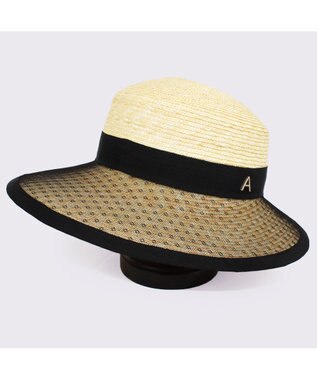 ATRENA ＳＴＲＡＷ　ＬＯＮＧ　ＢＲＩＭ　ＨＡＴ ナチュラル
