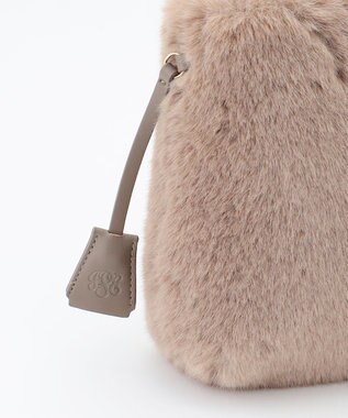 J.PRESS LADIES 【2way】エコファー バッグ ブラウン系