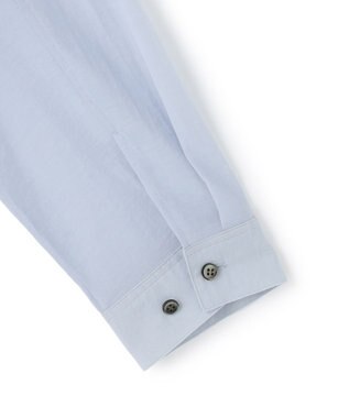 23区 【先行予約】ナイロンコットンシアーボイル ドロストシャツ サックスブルー系