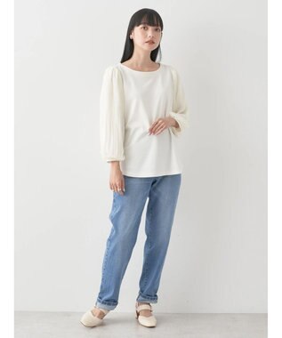 earth music&ecology マジョリカプリーツプルオーバー Ivory