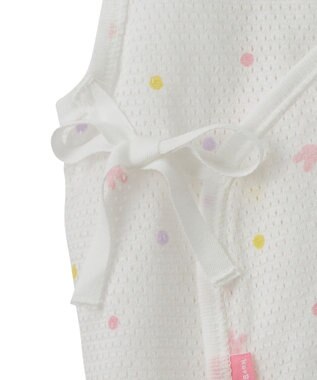 MIKI HOUSE HOT BISCUITS 【50-60cm】 メッシュ素材 ノースリーブ短肌着 ピンク