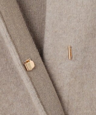 23区 【CLASSY.11月号掲載/洗える】ラクーンブレンドダブルフェイス ニットカーディガン ベージュ系