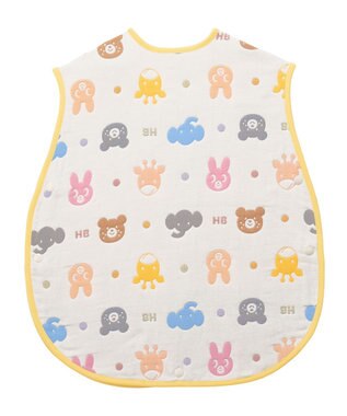 MIKI HOUSE HOT BISCUITS 六重織どうぶつ柄ガーゼスリーパーセット【BOX付き】 マルチカラー