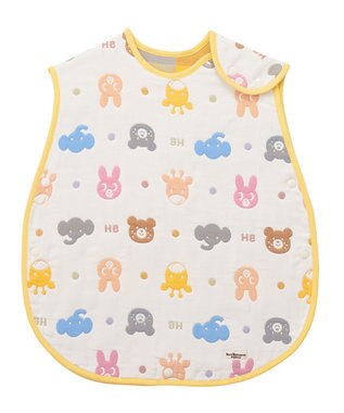 MIKI HOUSE HOT BISCUITS 六重織どうぶつ柄ガーゼスリーパーセット【BOX付き】 マルチカラー