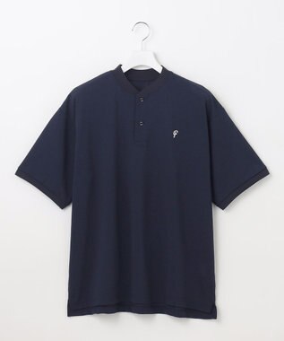 23区GOLF 【23Fondation/MEN】ＣＯＯＬメッシュ スキッパーポロ ネイビー系