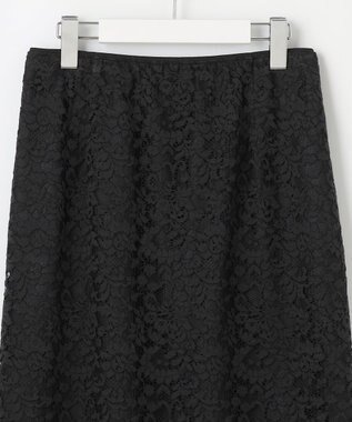 自由区 L 【セットアップ対応・洗える】フルールスカラレース スカート ブラック
