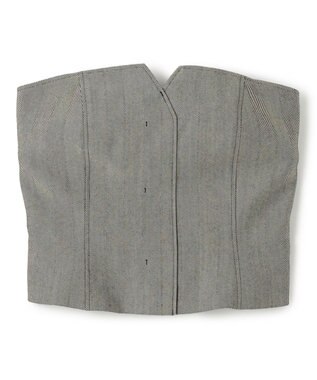 uncrave ヘリンボーンスーツ ビスチェ（uncrave WHITE） へリンボーンブラック