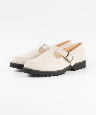 BONTRE 【pied du lapan/ピエドラパン】Tストラップローファー/50744ZI アイボリー