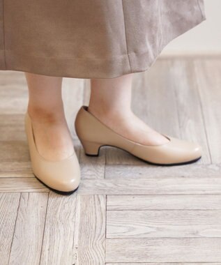 Pointer 日本製 ラウンドトゥパンプス ベージュ