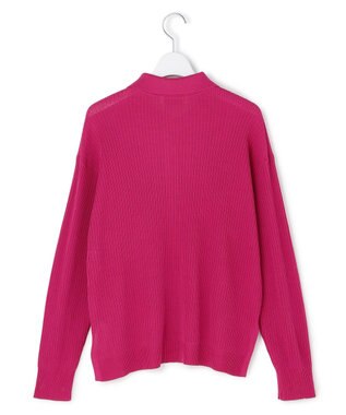 ICB L マーセライズコットンポロ ニット フューシャ