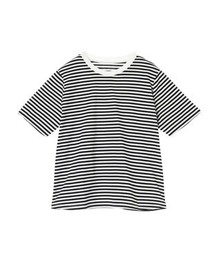 Green Parks 汗染み防止クルーネックＴシャツ Border