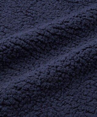 MIKI HOUSE HOT BISCUITS 【70-90cm】 お耳付きボアフリース ダッフルマント 紺