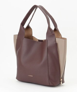 LA BAGAGERIE コンビカラー　ライトウェイトトート ワイン