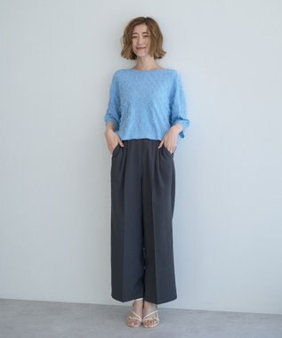 YECCA VECCA リラックスイージーワイドパンツ Charcoal Gray