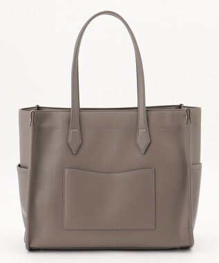 Y'SACCS リサイクルレザー　バインダーA4トートバッグ グレージュ