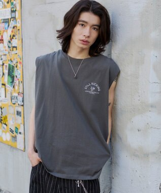 WEGO 【ユニセックス着用ITEM/MLサイズ展開】グラフィックBIGノースリーブ 柄4