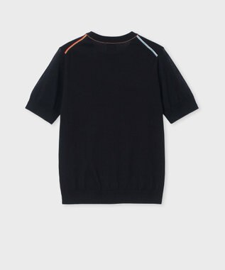 Paul Smith 【洗える】シアー コンビネーション ニット ブラック