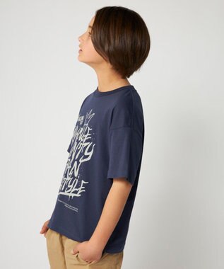 OP／FILA 【SEVEN2】グラフィティ風プリントTシャツ ネイビー