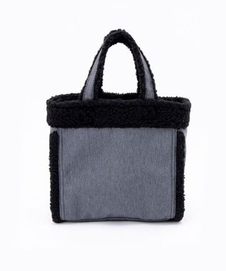 LeSportsac SMALL TWO WAY DENIM TOTE/ブラックデニム/ブラックシェルパ ブラックデニム/ブラックシェルパ