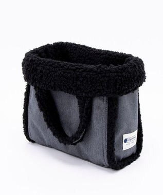 LeSportsac SMALL TWO WAY DENIM TOTE/ブラックデニム/ブラックシェルパ ブラックデニム/ブラックシェルパ