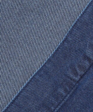 ICB L ナチュラルソフトデニム クロップドジャケット バイオデニム